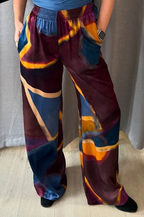 Shan Soie Elegant Straight-Leg Pants